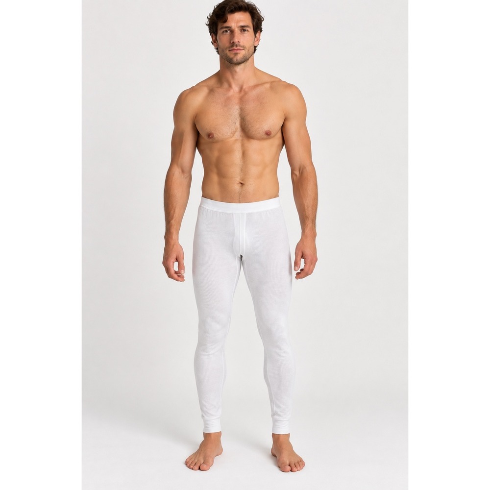 Patagonia Capiline Vintage Base Layer Long Johns White Made in USA Mens Medium